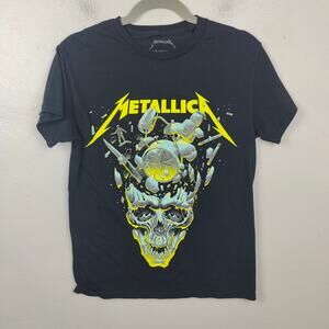 Metallica 72 Seasons Tour Graphic T-Shirt Size Small‎ Black 80s Band Tee Rock